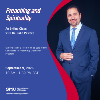 Picture of Certificate in Preaching Excellence Zoom Class: "Preaching and Spirituality"