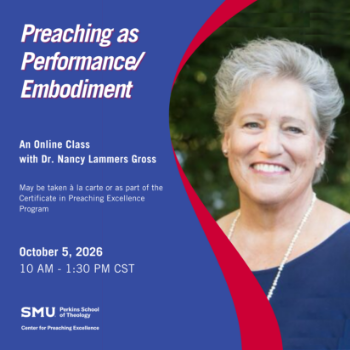 Picture of Certificate in Preaching Excellence Zoom Class: "Preaching as Performance/Embodiment" 